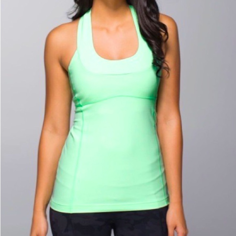Lululemon Scoop Neck Tank *Luon Fresh Teal size 6